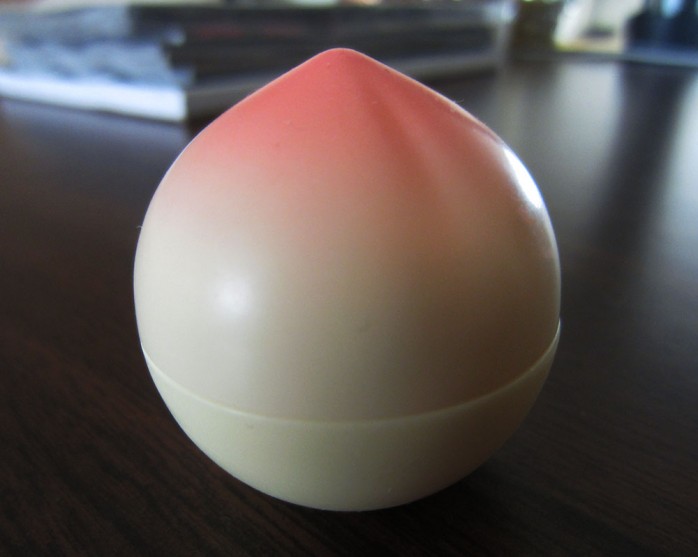 peach lip balm